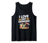 I Love Day Beber Beach Sun Cocktails Camiseta sin Mangas