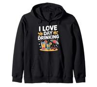 I Love Day Beber Beach Sun Cocktails Sudadera con Capucha