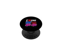 I Love DC Go-Go Music Washington Distrito de Columbia Pride PopSockets PopGrip Adhesivo
