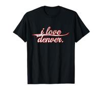 i Love Denver. Colorado Mile High Vintage Varsity Camiseta