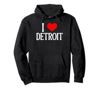 I Love Detroit MI Motor Town - Recuerdo de Viaje Familiar Sudadera con Capucha
