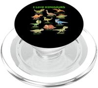 I Love Dinosaurs - Pasatiempo Educativo prehistórico para niños PopSockets PopGrip para MagSafe