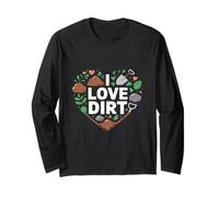 I Love Dirt Heart Pala Garden Fun Manga Larga