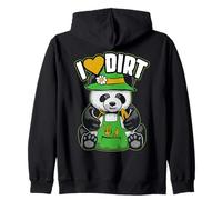 I Love Dirt Herramientas de jardín Jardinería Lindo Oso Panda Jardinero Sudadera con Capucha