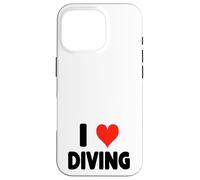 I Love Diving - Heart Diver Deep Cave Rescate en Aguas Abiertas Carcasa para iPhone 16 Pro