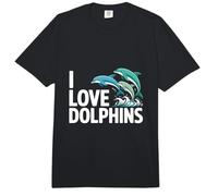 I Love Dolphins Aventura Acuática Mar Comfort Colors Adult Heavyweight T-Shirt