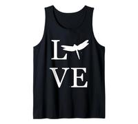 I Love Dragonfly Bug Lover Insect White Gráficos Camiseta sin Mangas
