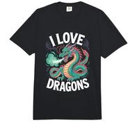 I Love Dragons Arte de Criaturas míticas Comfort Colors Adult Heavyweight T-Shirt