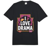 I Love Drama Teatro Escenario Máscaras Luces Comfort Colors Adult Heavyweight T-Shirt