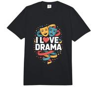 I Love Drama Teatro Máscaras Club de actores de tespes Comfort Colors Adult Heavyweight T-Shirt