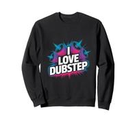 I Love Dubstep Bold Gráfico de Altavoz Sudadera