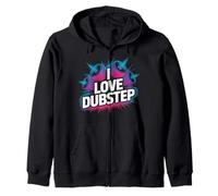 I Love Dubstep Bold Gráfico de Altavoz Sudadera con Capucha