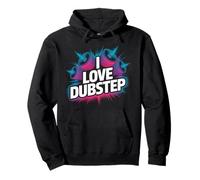 I Love Dubstep Bold Gráfico de Altavoz Sudadera con Capucha