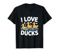 I Love Ducks Cute Yellow Patitos Divertidos Camiseta