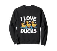 I Love Ducks Cute Yellow Patitos Divertidos Sudadera