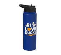 I Love Ducks Lindo Cool Duck Duo Design Stainless Steel Insulated Water Bottle