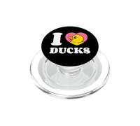 I Love Ducks Lindo Pato Patito Dentro De Un Corazón PopSockets PopGrip para MagSafe
