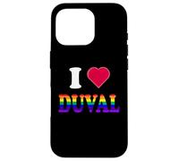 I Love Duval Jacksonville Florida - Mes del Orgullo Gay Rainbow Carcasa para iPhone 16 Pro