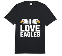 I Love Eagles Bold Orgulloso Declaración Wildlife Comfort Colors Adult Heavyweight T-Shirt