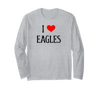 I Love Eagles I Heart Eagles Amante de Las Aves de Presa Observador de Aves Manga Larga