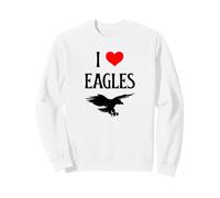 I Love Eagles I Heart Eagles Amante de Las Aves de Presa Observador de Aves Sudadera