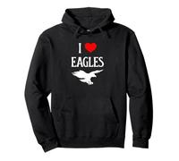 I Love Eagles I Heart Eagles Amante de Las Aves de Presa Observador de Aves Sudadera con Capucha