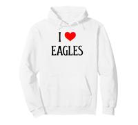 I Love Eagles I Heart Eagles Amante de Las Aves de Presa Observador de Aves Sudadera con Capucha