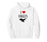 I Love Eagles I Heart Eagles Amante de Las Aves de Presa Observador de Aves Sudadera con Capucha