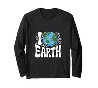 I Love Earth Arte ecológico de la naturaleza Manga Larga