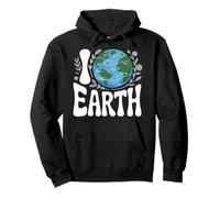 I Love Earth Arte ecológico de la naturaleza Sudadera con Capucha