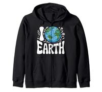 I Love Earth Arte ecológico de la naturaleza Sudadera con Capucha