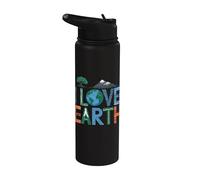 I Love Earth - Día de la Tierra Stainless Steel Insulated Water Bottle