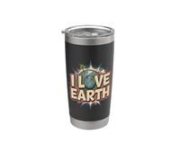 I Love Earth - Día de la Tierra Vaso térmico de acero inoxidable de doble pared
