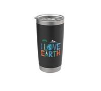 I Love Earth - Día de la Tierra Vaso térmico de acero inoxidable de doble pared