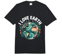 I Love Earth Planet Naturaleza Conservación Comfort Colors Adult Heavyweight T-Shirt