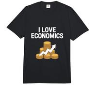 I Love Economics Coins Flecha Tendencia Comfort Colors Adult Heavyweight T-Shirt