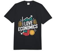 I Love Economics Gráfico Diseño de Monedas Comfort Colors Adult Heavyweight T-Shirt