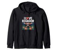 I Love Ecuador Cóndor Andino Flores Cultural Sudadera con Capucha