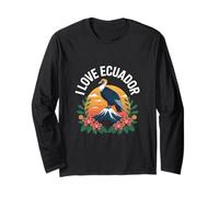 I Love Ecuador Condor Montaña Atardecer Manga Larga