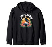 I Love Ecuador Condor Montaña Atardecer Sudadera con Capucha