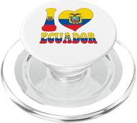 I Love Ecuador I Love Quito Cool Ecuador Bandera Corazón Gráfico PopSockets PopGrip para MagSafe
