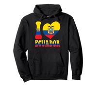 I Love Ecuador I Love Quito Cool Ecuador Bandera Corazón Gráfico Sudadera con Capucha