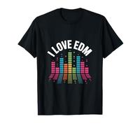 I Love EDM Ecualizador de música vibrante Camiseta