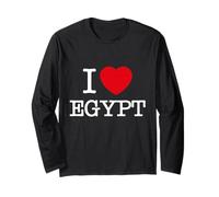 I Love Egypt Graphic Tees - Novelty T-Shirts & Cool Designs Manga Larga