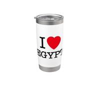 I Love Egypt Graphic Tees - Novelty T-Shirts & Cool Designs Vaso térmico de acero inoxidable de doble pared