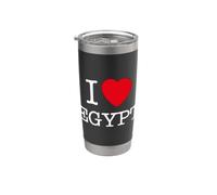 I Love Egypt Graphic Tees - Novelty T-Shirts & Cool Designs Vaso térmico de acero inoxidable de doble pared