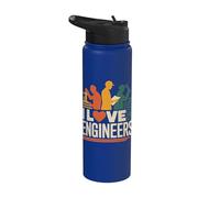 I Love Engineers Celebra el Talento Creatividad Stainless Steel Insulated Water Bottle