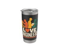 I Love Engineers Celebra el Talento Creatividad Vaso térmico de acero inoxidable de doble pared