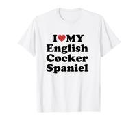 I Love English Cocker Spaniel Camiseta