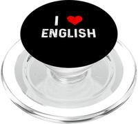 I Love English Heart Teach Profesor Escritor Escritor PopSockets PopGrip para MagSafe